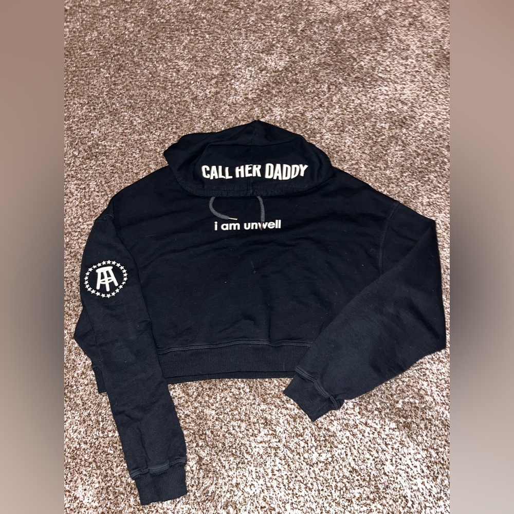 Call Her Daddy Cropped Hoodie